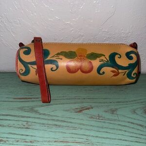 Patricia Nash leather “Spring Lily” wristlet case